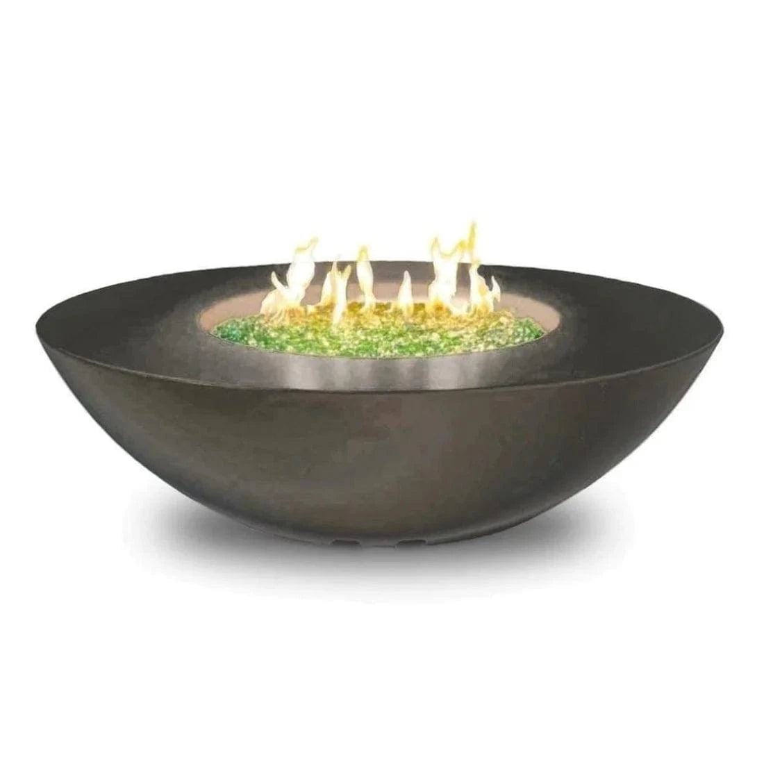 American Fyre Designs Fire Pit Tables American Fyre Designs - Calais Oval Black Lava Fire Pit Table - Liquid Propane 60"
