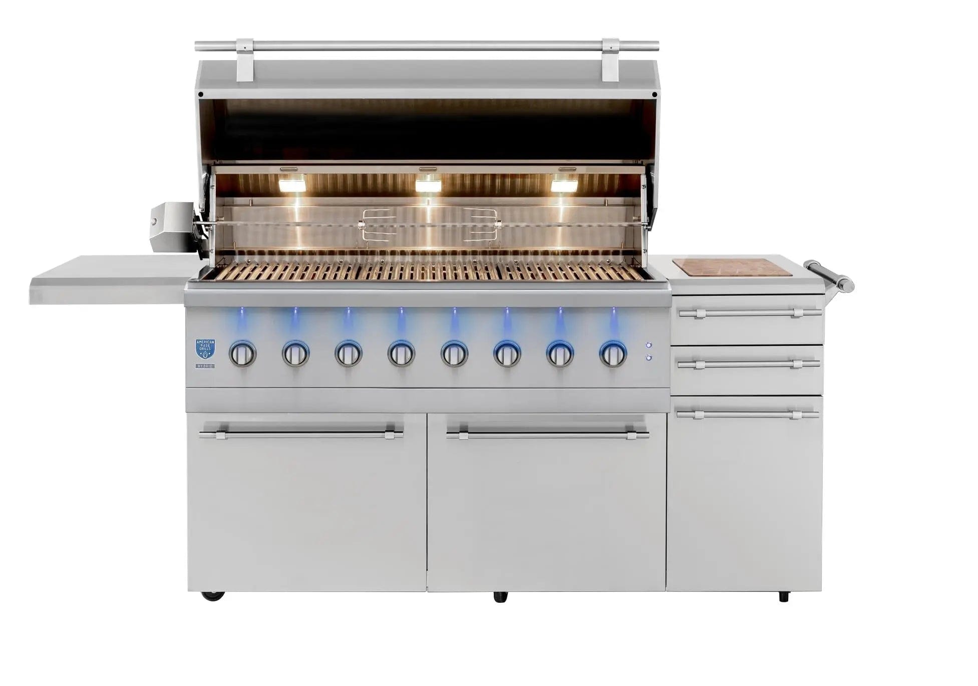 American Made Grills Liquid Propane American Made Grills Encore 54-Inch Freestanding Hybrid Outdoor Grill - Liquid Propane