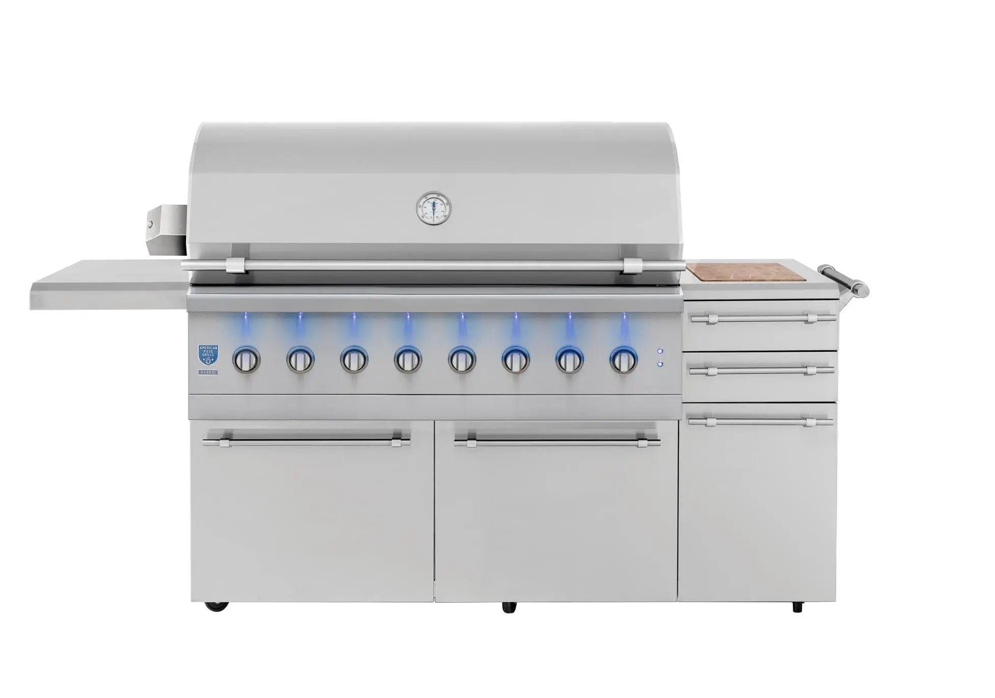 American Made Grills Liquid Propane American Made Grills Encore 54-Inch Freestanding Hybrid Outdoor Grill - Liquid Propane