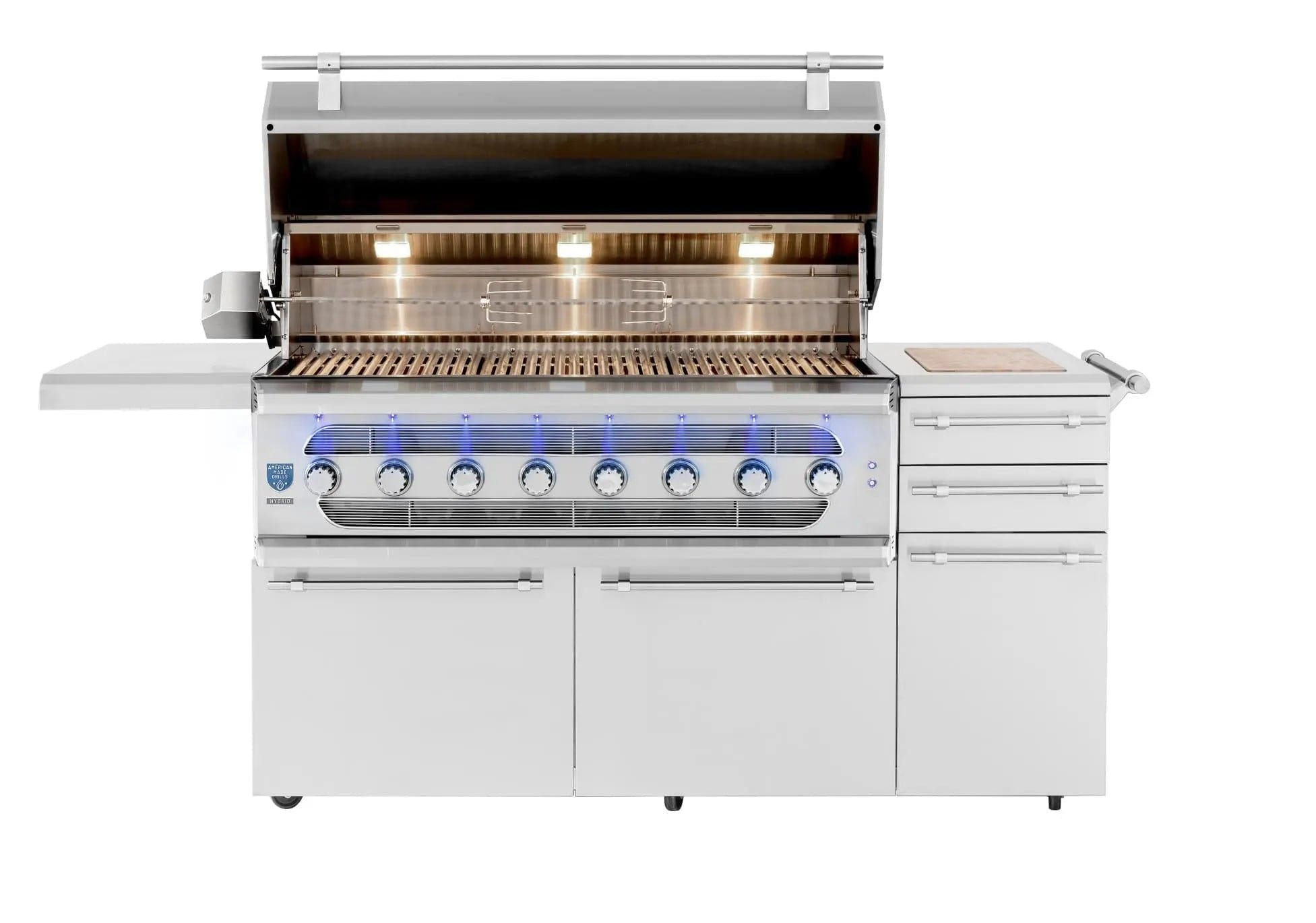 American Made Grills Liquid Propane American Made Grills Muscle 54-Inch Freestanding Hybrid Outdoor Grill - Liquid Propane