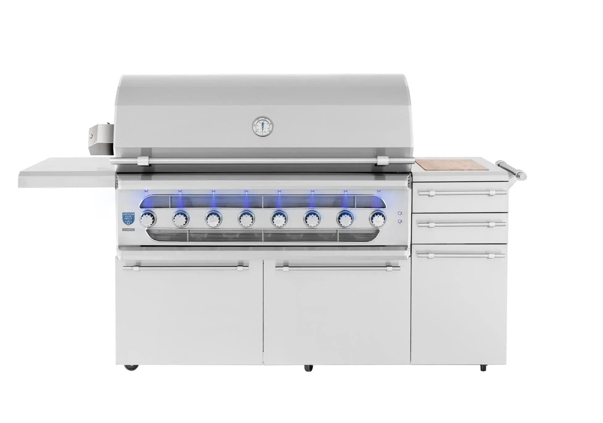 American Made Grills Liquid Propane American Made Grills Muscle 54-Inch Freestanding Hybrid Outdoor Grill - Liquid Propane