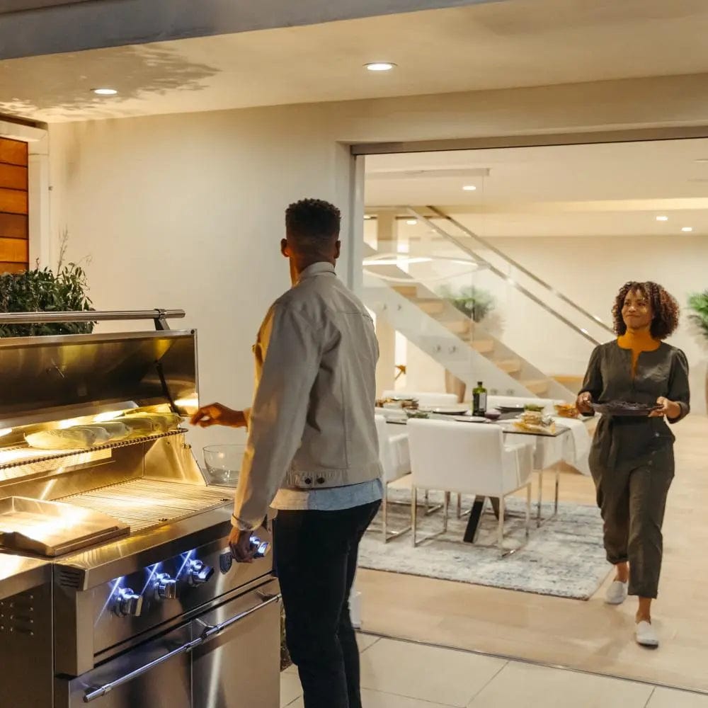 American Made Grills Liquid Propane Grill American Made Grills Estate 42-Inch Freestanding Outdoor Grill- Liquid Propane