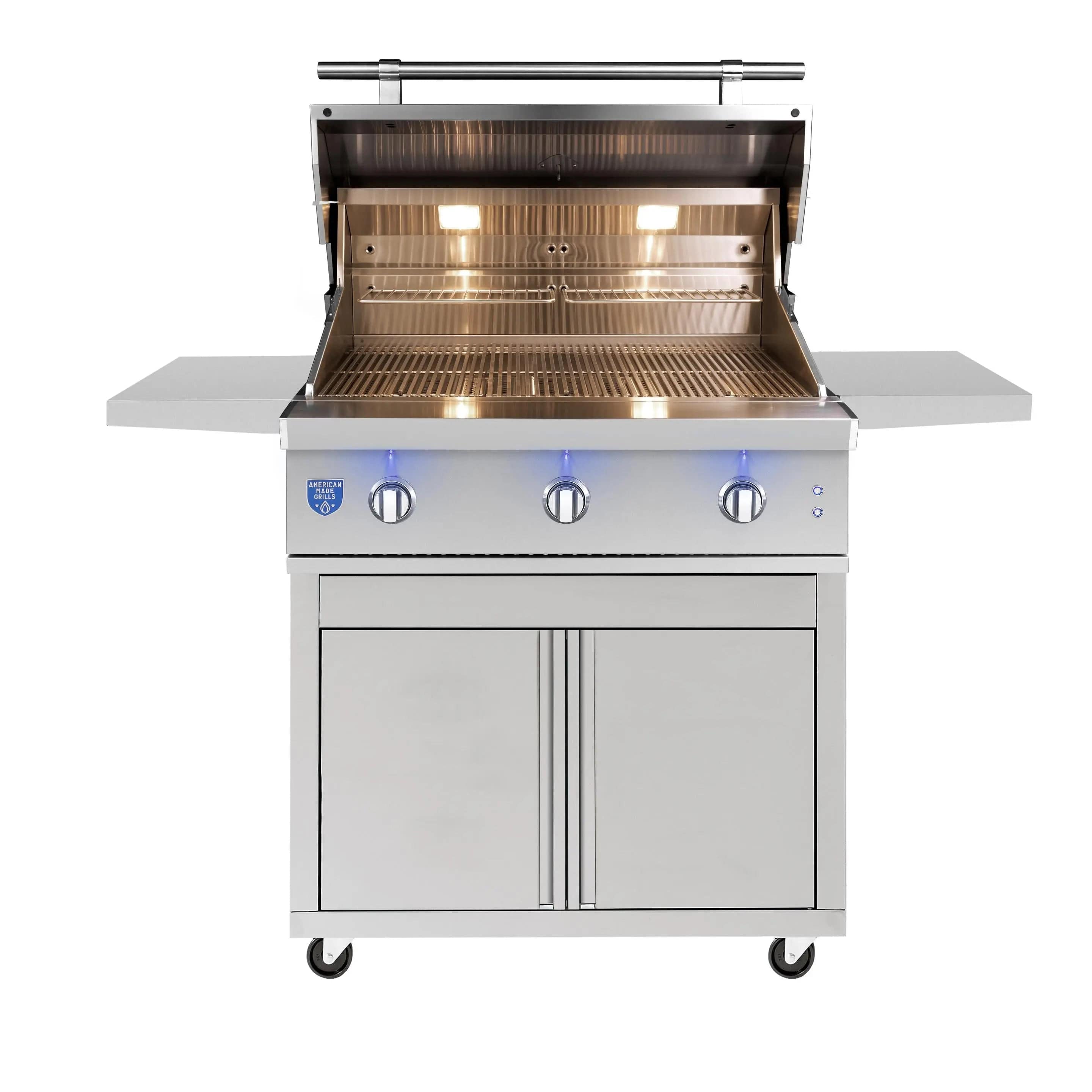 American Made Grills Natural Gas Grill American Made Grills Atlas 36 Inch Freestanding Outdoor Grill - Natural Gas