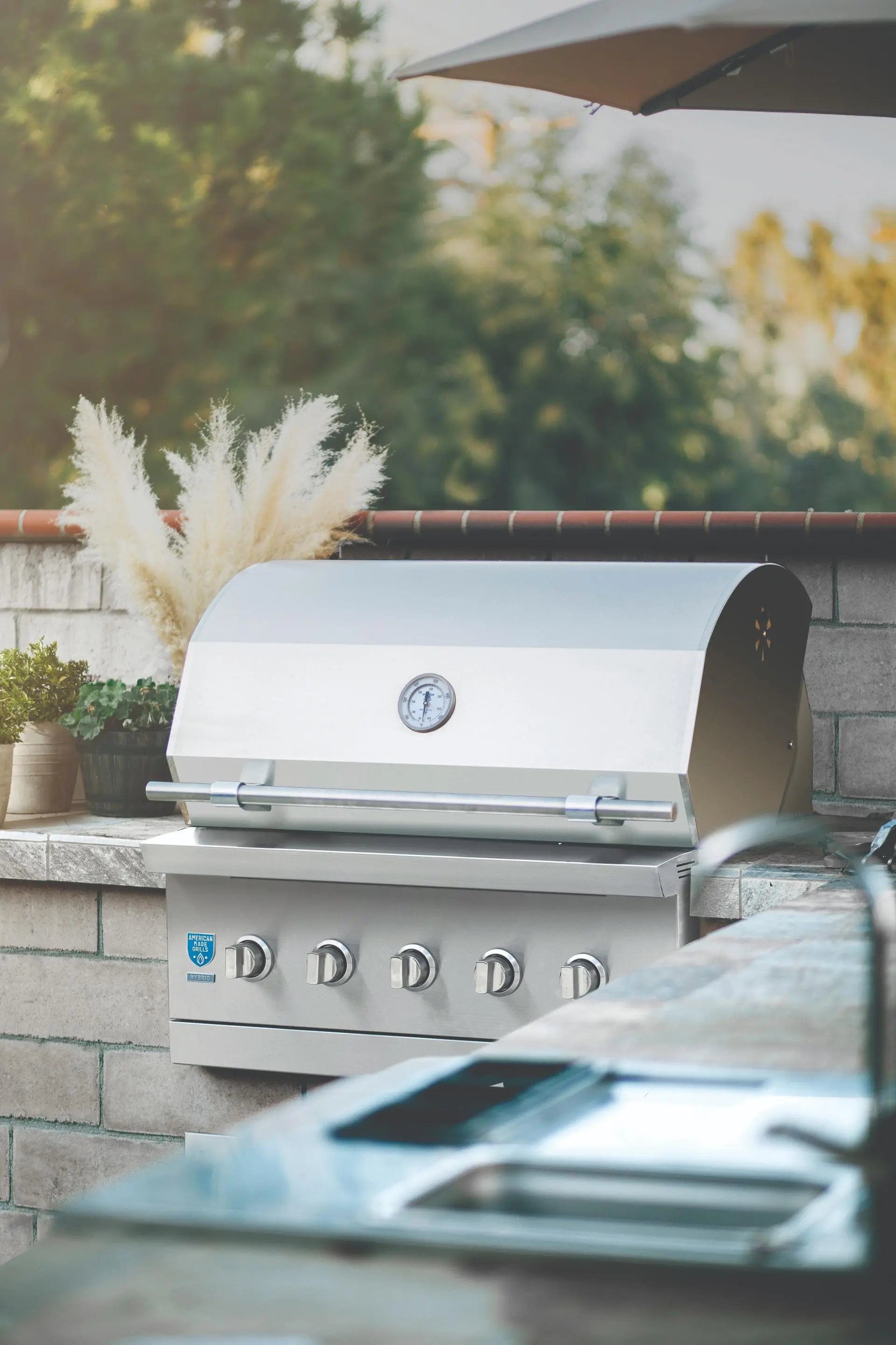 American Made Grills Natural Gas Grill American Made Grills Encore 36-Inch Hybrid Built-in Grill - Natural Gas