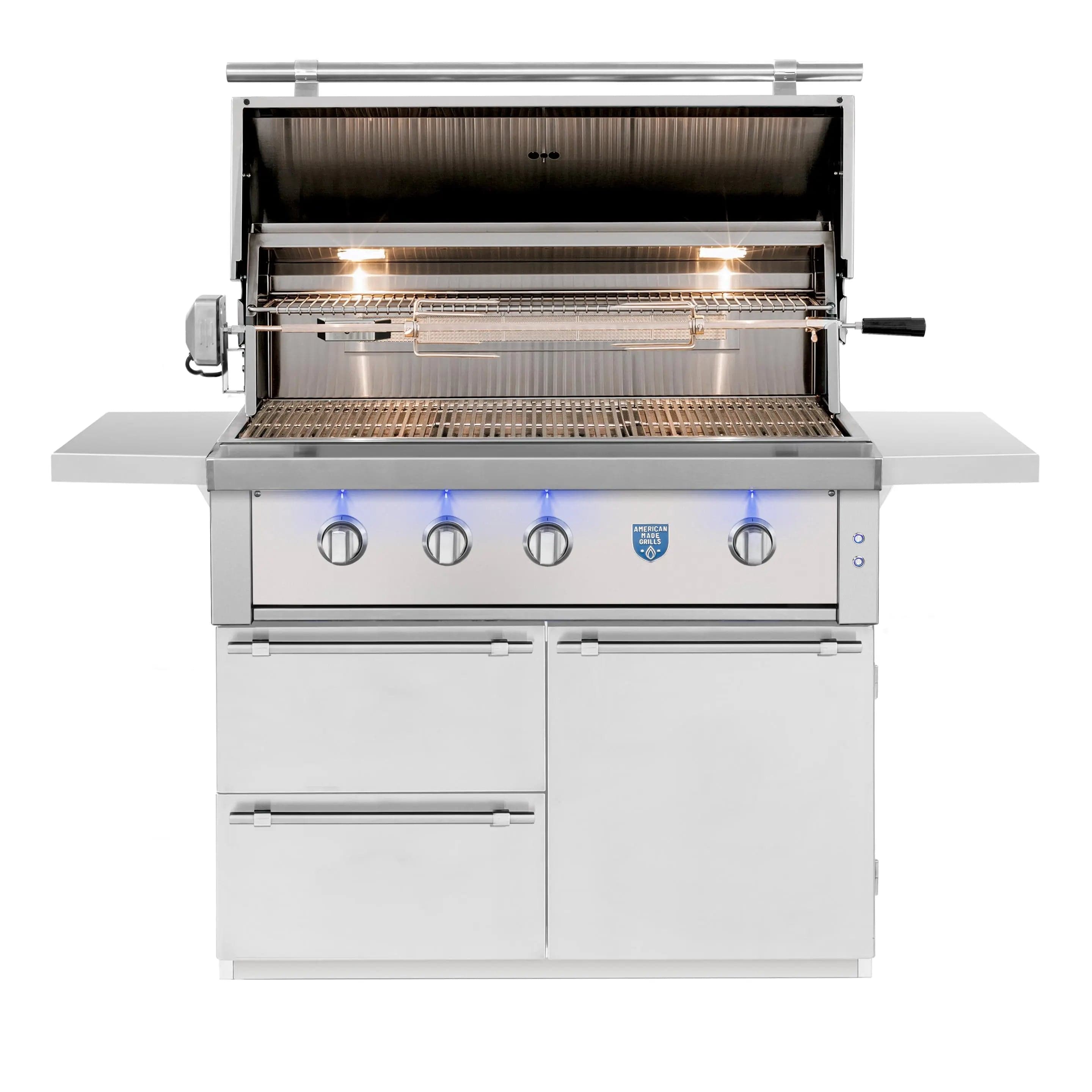 American Made Grills Natural Gas Grill American Made Grills Estate 42-Inch Freestanding Outdoor Grill- Natural Gas