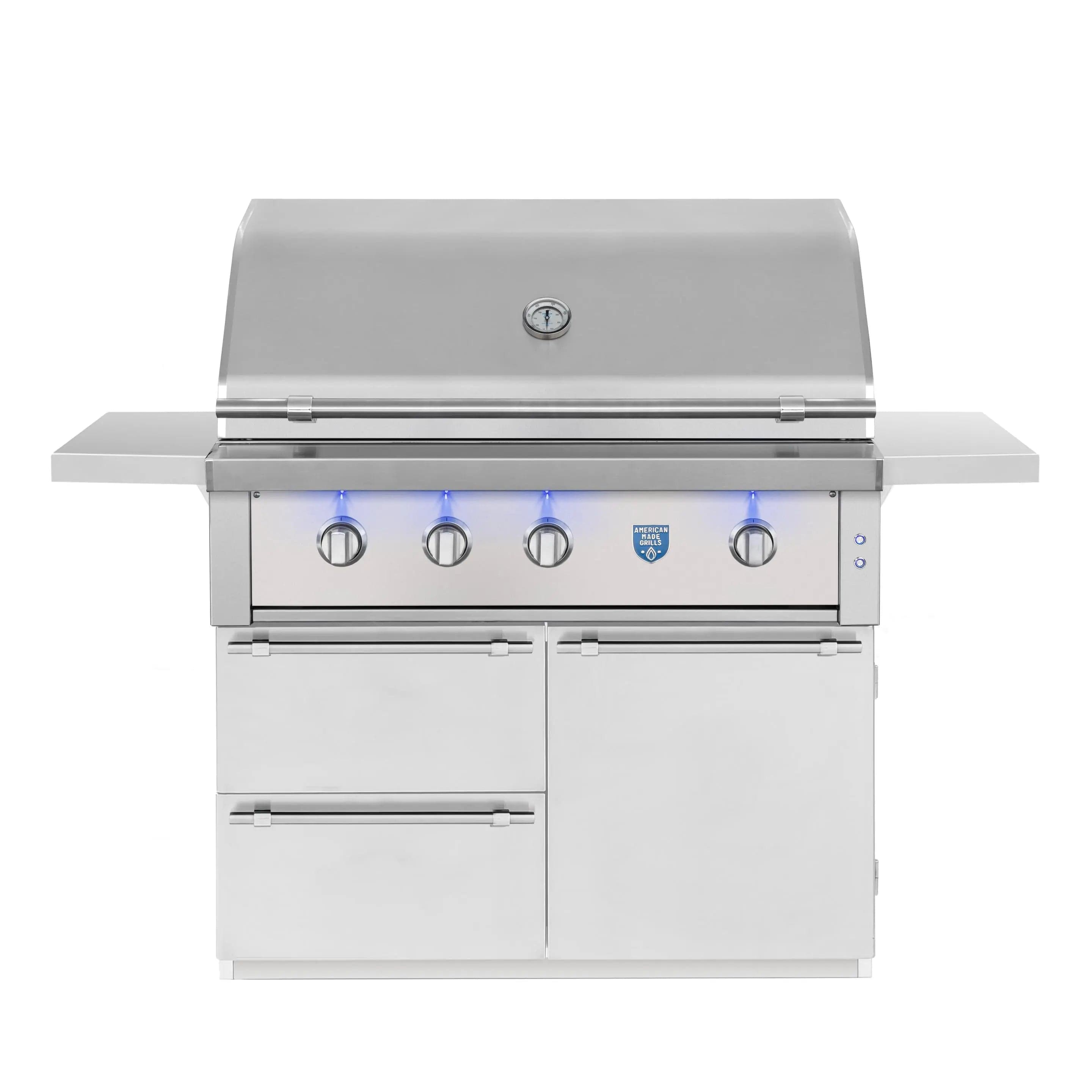 American Made Grills Natural Gas Grill American Made Grills Estate 42-Inch Freestanding Outdoor Grill- Natural Gas