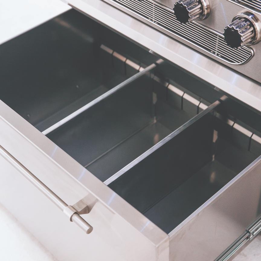 American Made Grills Natural Gas Grill American Made Grills Muscle 36-Inch Freestanding Hybrid Outdoor Grill - Natural Gas