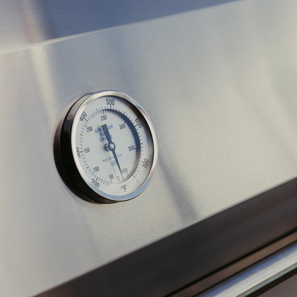 American Made Grills Natural Gas Grill American Made Grills Muscle 36-Inch Freestanding Hybrid Outdoor Grill - Natural Gas