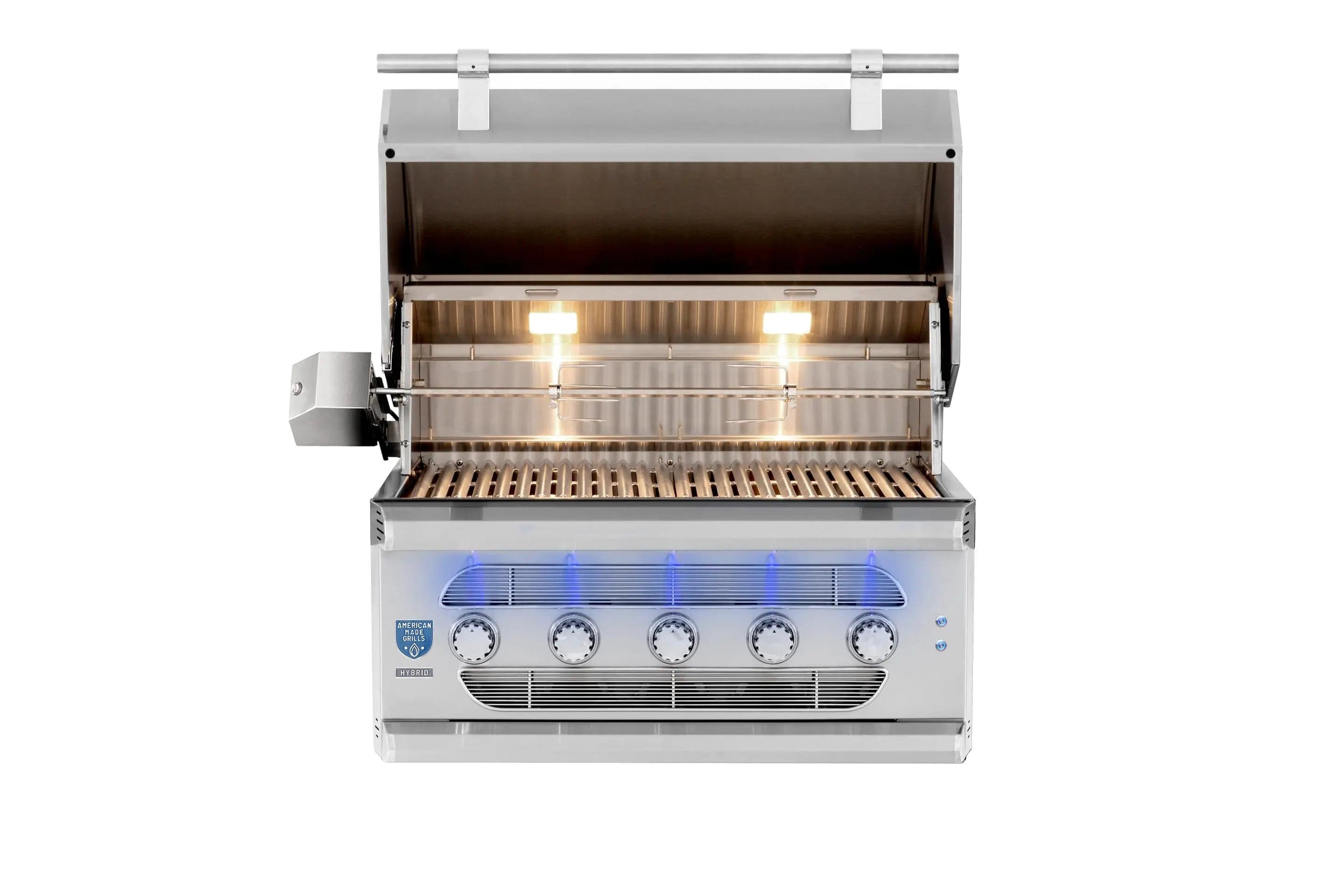 American Made Grills Natural Gas Grill American Made Grills Muscle 36-Inch Hybrid Built-in Grill - Natural Gas