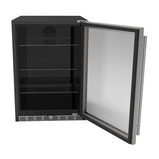 American Made Grills Outdoor Refrigerators American Made Grills - 24" Outdoor Rated Refrigerator w/ Glass Door