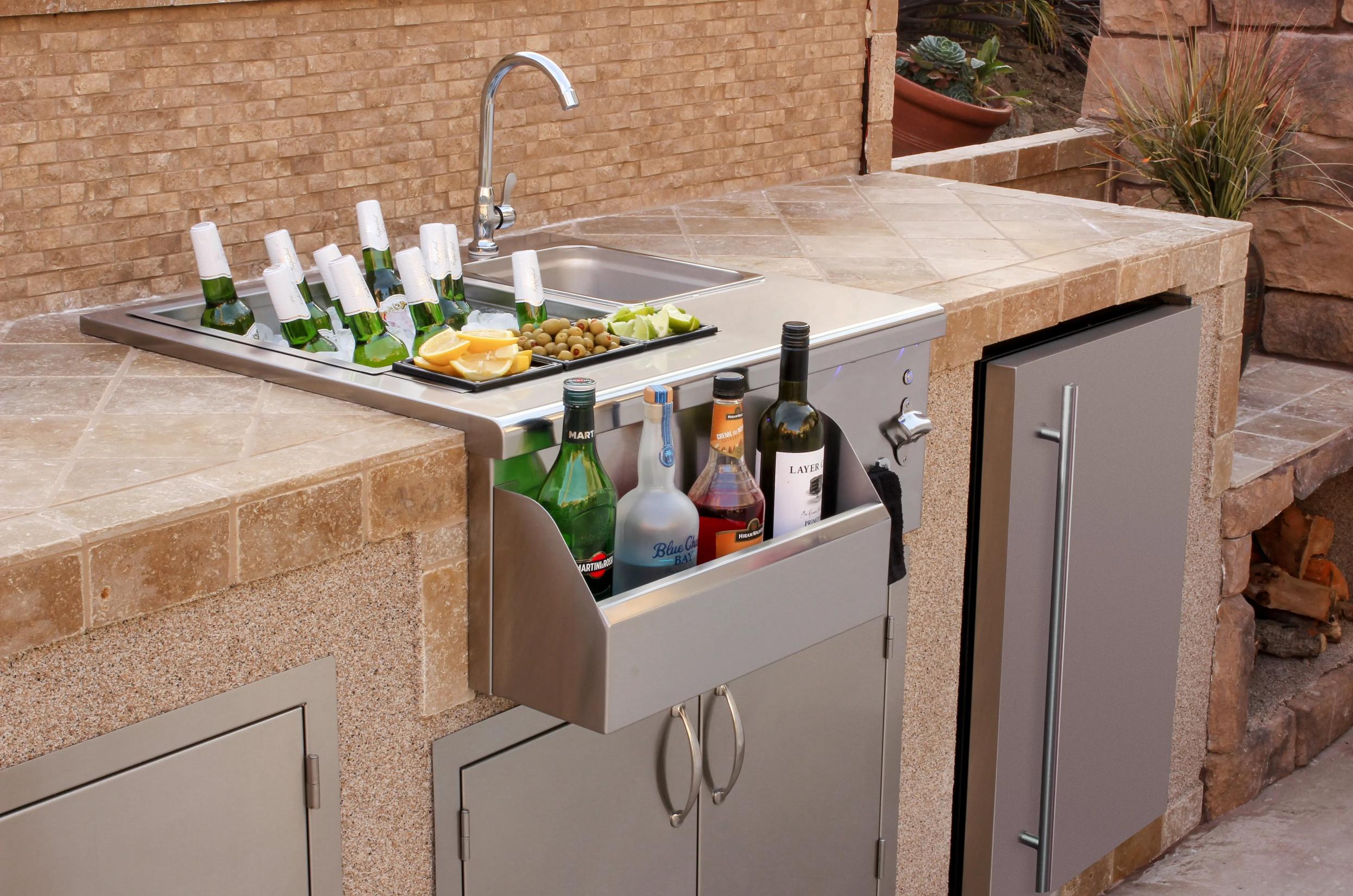 American Made Grills Outdoor Sink & Bar Prep American Made Grills - 30" Beverage & Prep Station