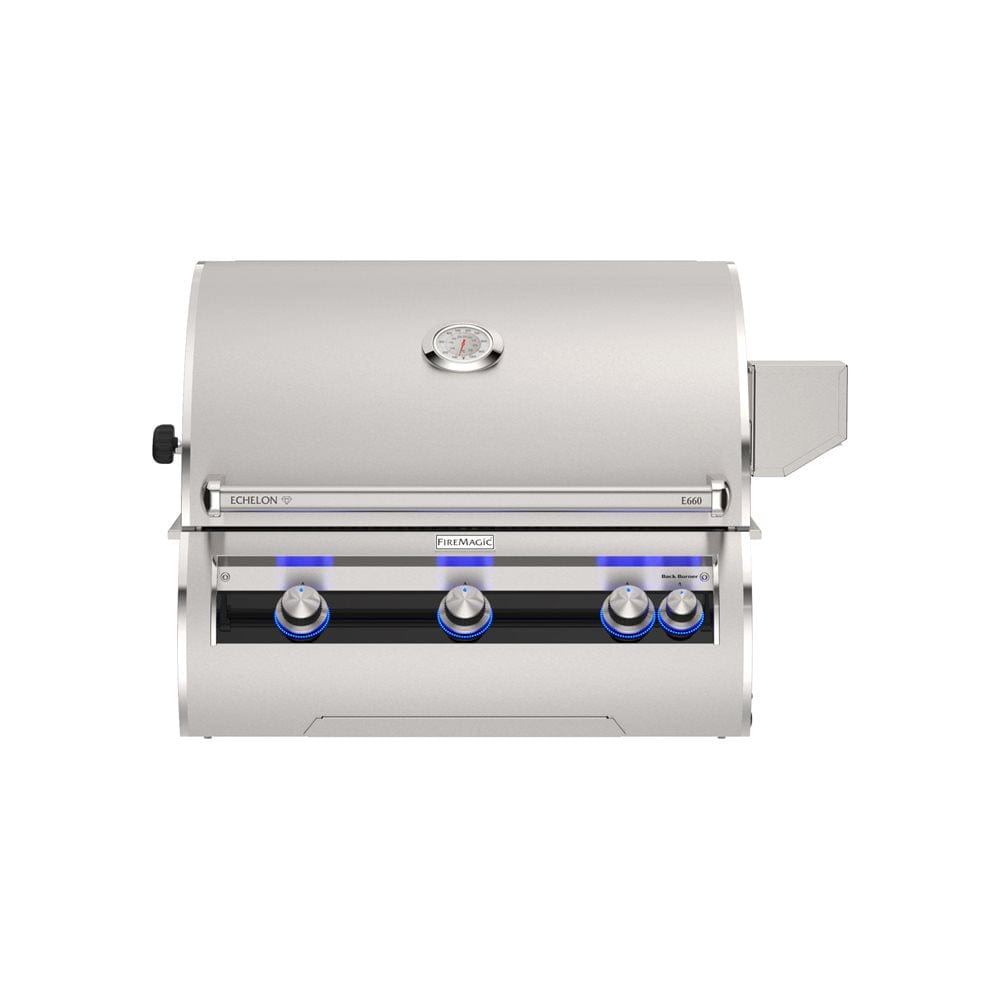 Fire Magic Grills Natural Gas Grill Fire Magic Grills - Echelon Diamond E660i 30-Inch Built-In Natural Gas Grill w/ Rotisserie & Analog Thermometer