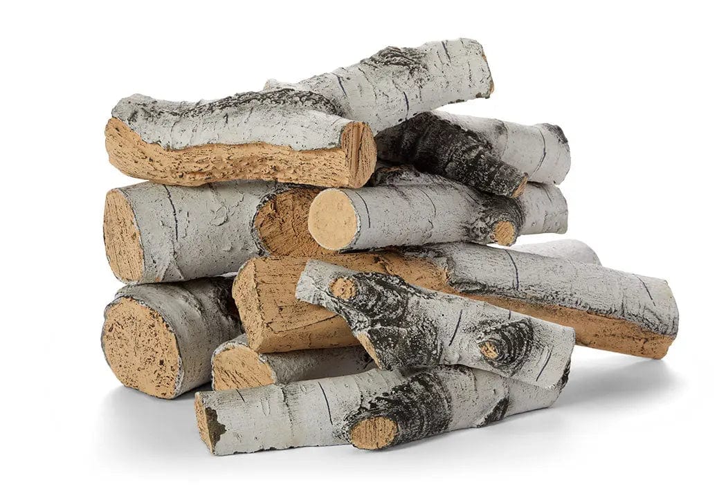 HPC Fire Fire Table HPC Fire Aspen Birch Concrete Logs Set 9 piece