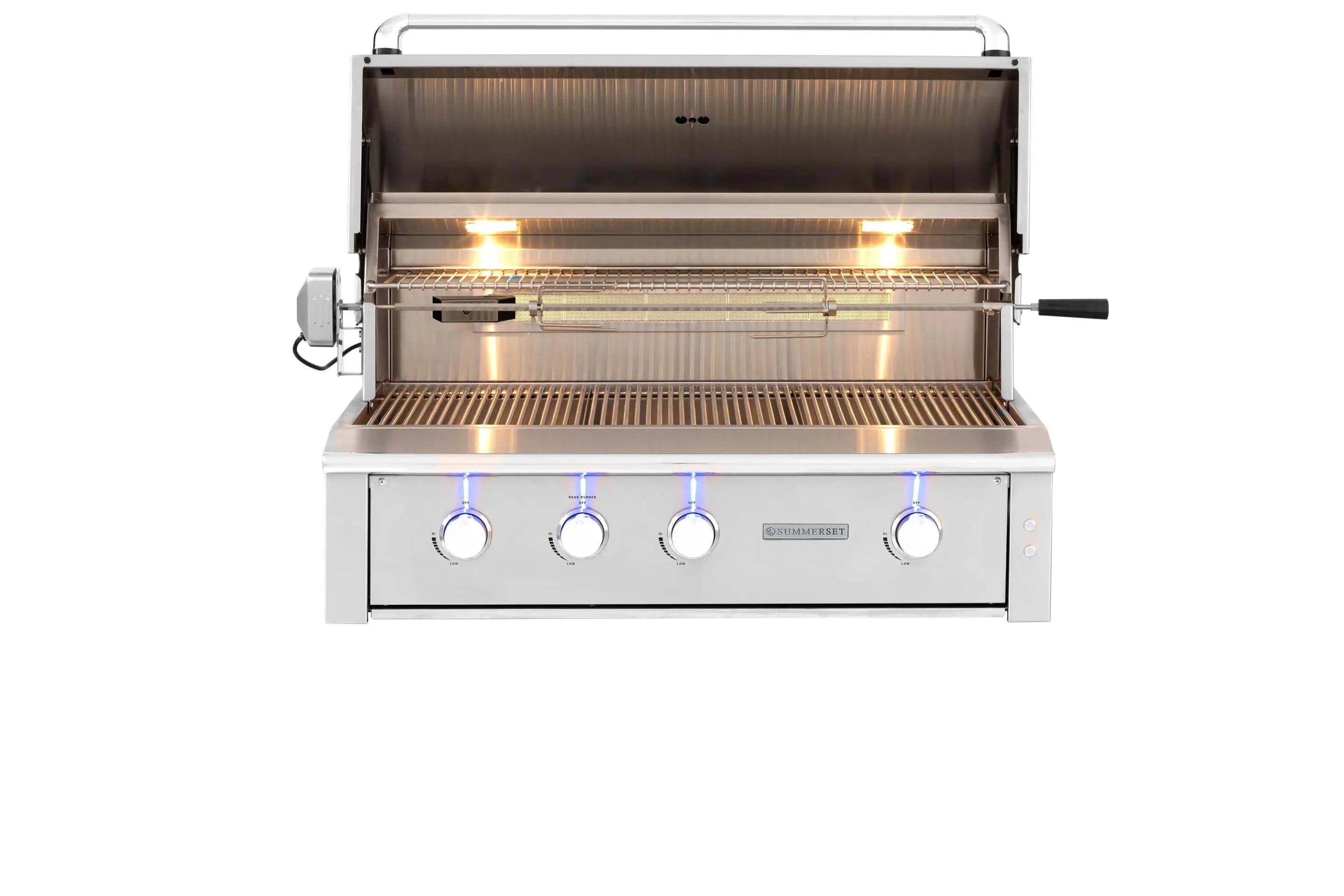 Summerset Grills Liquid Propane Grill Summerset Alturi 42-Inch 3-Burner Built-In Grill Liquid Propane With Stainless Steel Burners & Rotisserie
