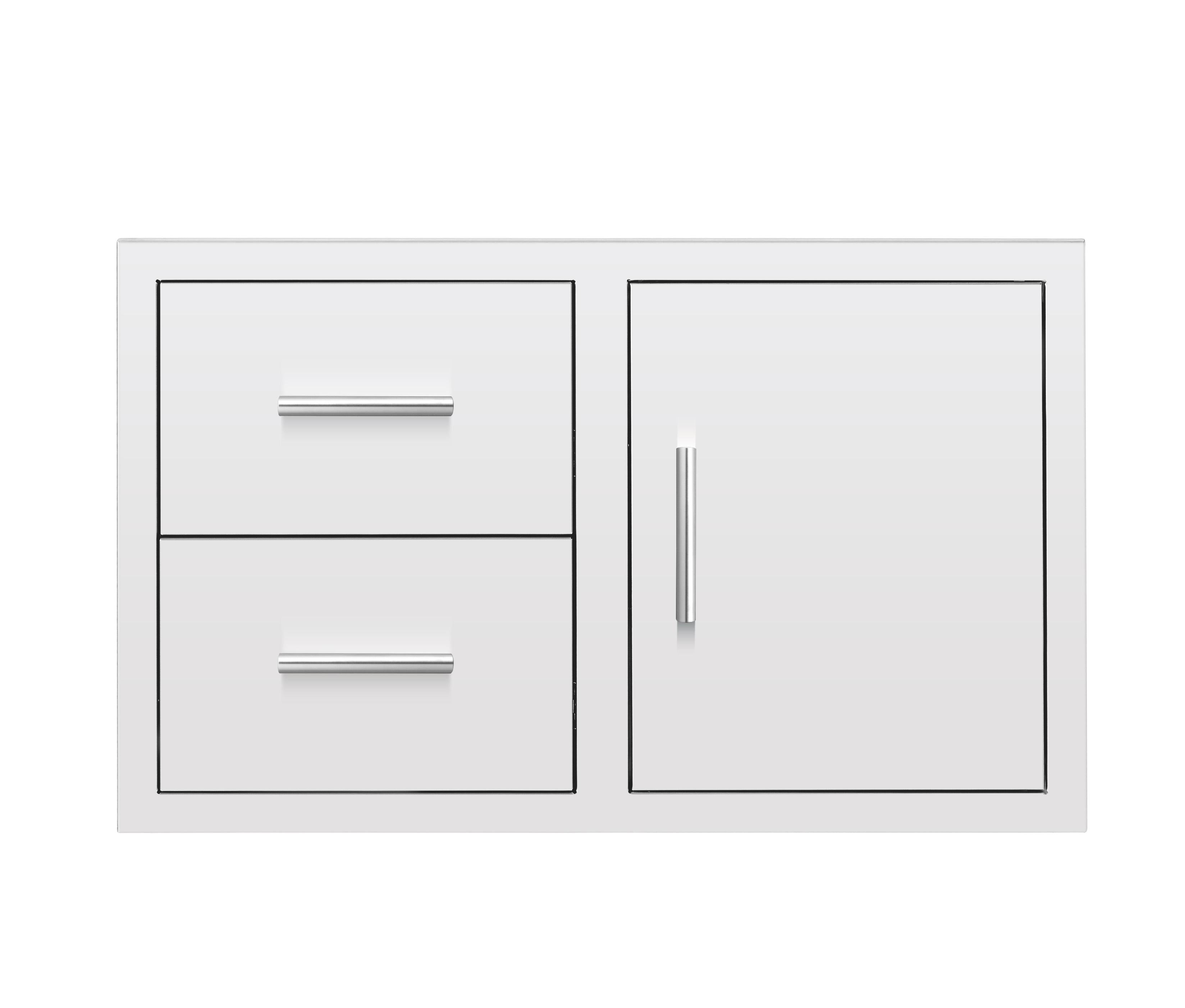 Summerset Grills Outdoor Kitchen Cabinets & Storage Summerset Grills - 36" 2-Drawer & Access Door Combo