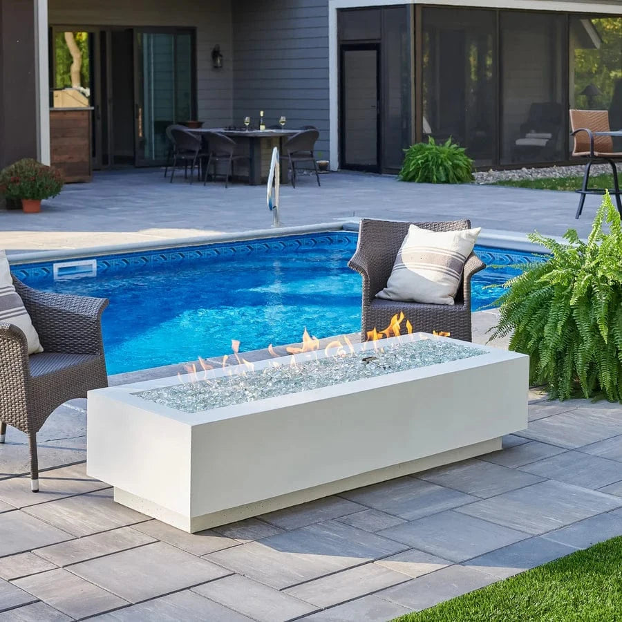 The Outdoor Greatroom Company Fire Table Outdoor Greatroom - 72" White Cove Gas Fire Pit Table
