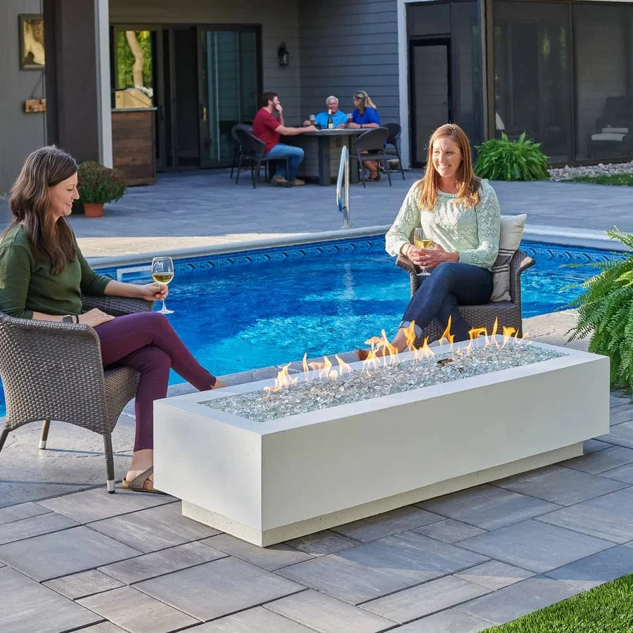 The Outdoor Greatroom Company Fire Table Outdoor Greatroom - 72" White Cove Gas Fire Pit Table