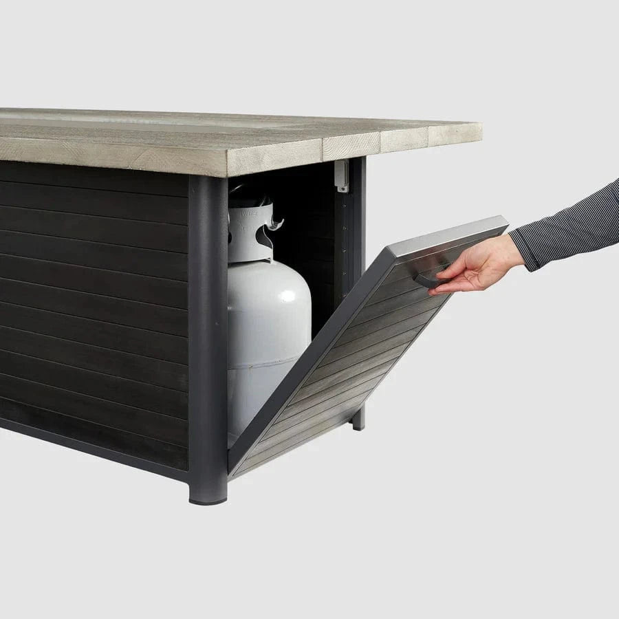 The Outdoor Greatroom Company Fire Table Outdoor Greatroom - Cedar Ridge Linear Gas Fire Pit Table - 61"