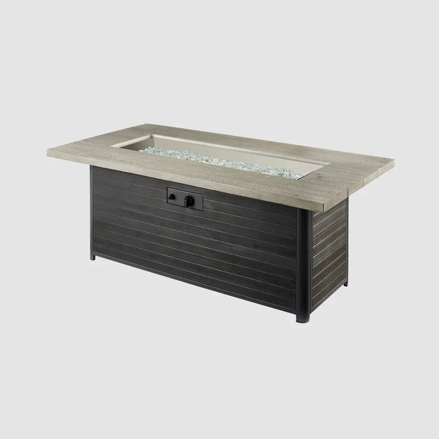 The Outdoor Greatroom Company Fire Table Outdoor Greatroom - Cedar Ridge Linear Gas Fire Pit Table - 61"
