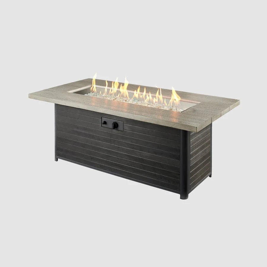 The Outdoor Greatroom Company Fire Table Outdoor Greatroom - Cedar Ridge Linear Gas Fire Pit Table - 61"