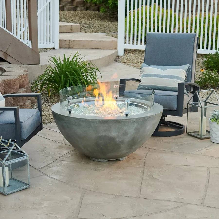 The Outdoor Greatroom Company Fire Table Outdoor Greatroom - Cove Natural Grey Round Gas Fire Pit Bowl 42"