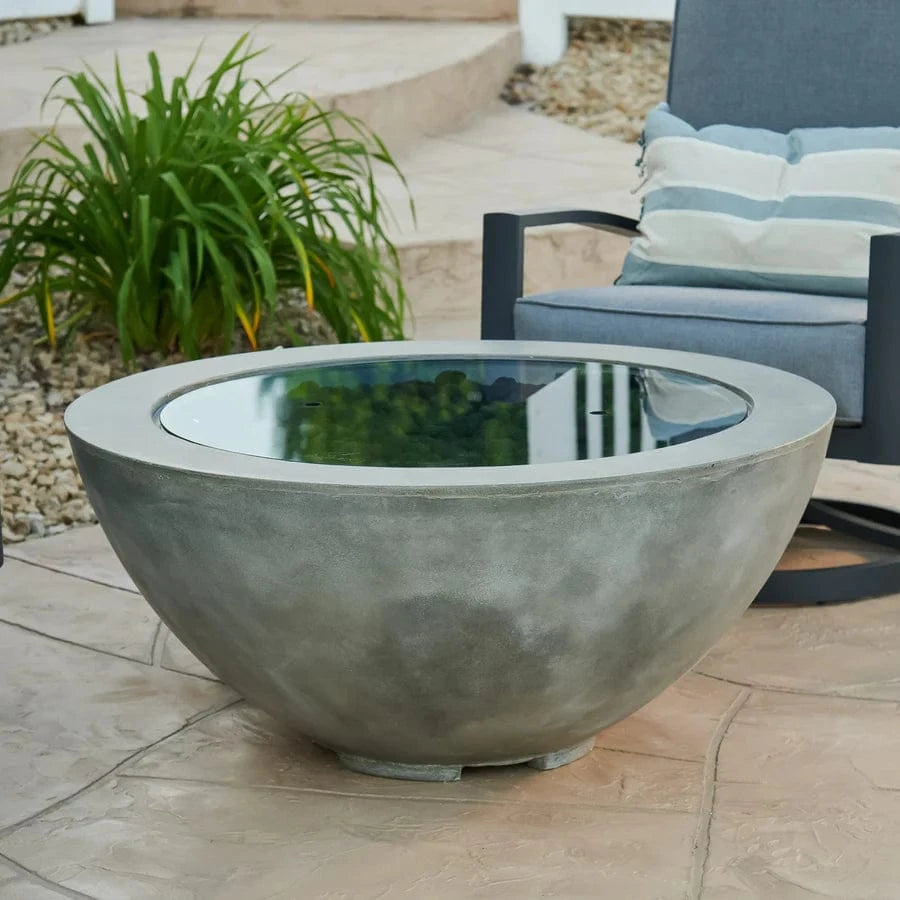 The Outdoor Greatroom Company Fire Table Outdoor Greatroom - Cove Natural Grey Round Gas Fire Pit Bowl 42"