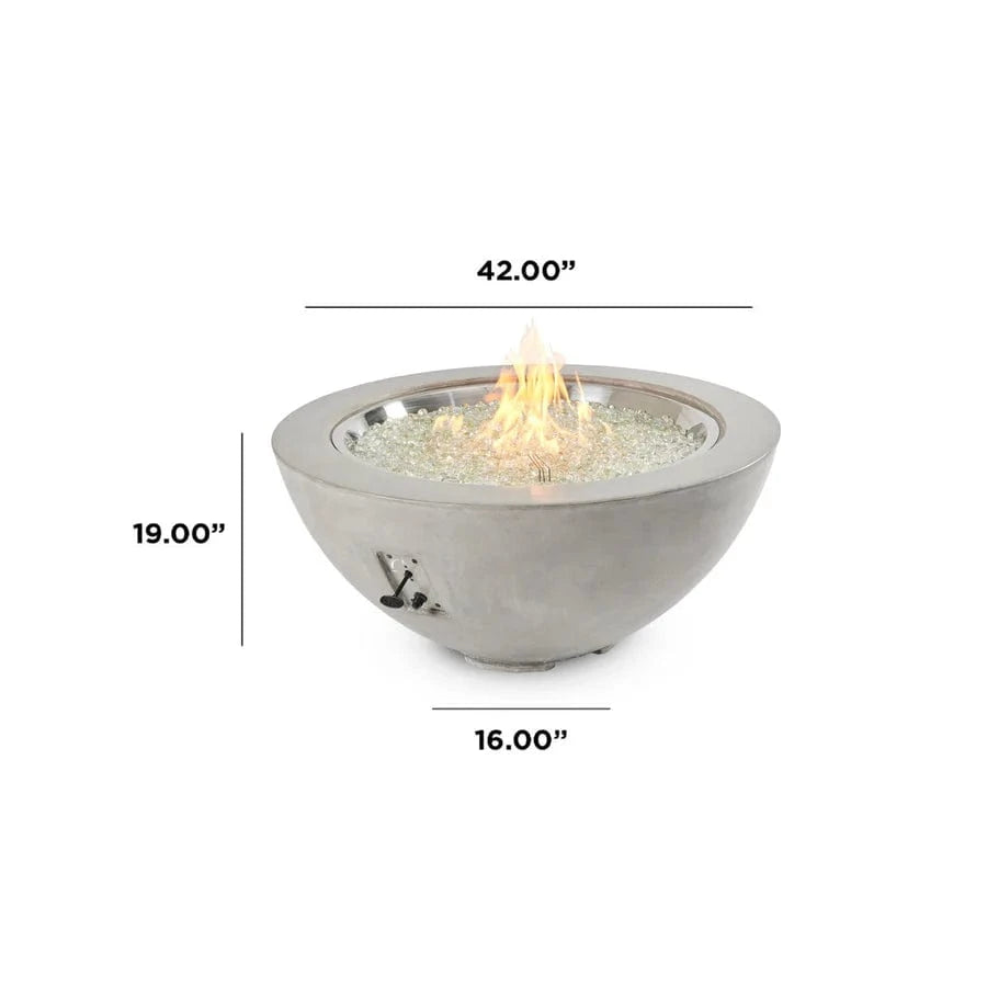 The Outdoor Greatroom Company Fire Table Outdoor Greatroom - Cove Natural Grey Round Gas Fire Pit Bowl 42"