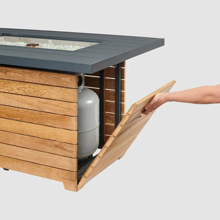 The Outdoor Greatroom Company Fire Table Outdoor Greatroom - Darien Stone Grey Everblend Gas Fire Pit Table - 45"