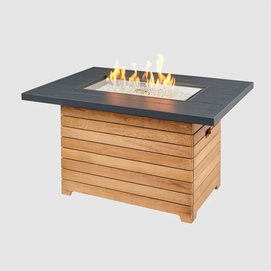 The Outdoor Greatroom Company Fire Table Outdoor Greatroom - Darien Stone Grey Everblend Gas Fire Pit Table - 45"