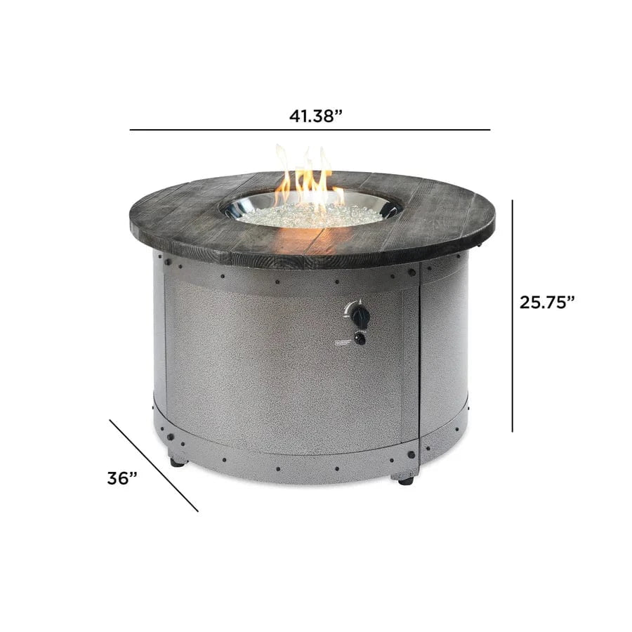 The Outdoor Greatroom Company Fire Table Outdoor Greatroom - Edison Round Gas Fire Pit Table - 40"