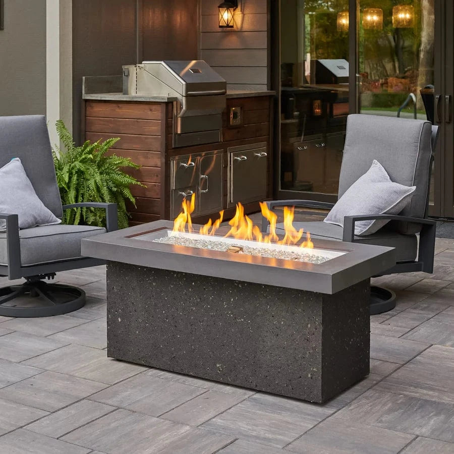 The Outdoor Greatroom Company Fire Table Outdoor Greatroom - Key Largo Linear Gas Fire Pit Table 54"