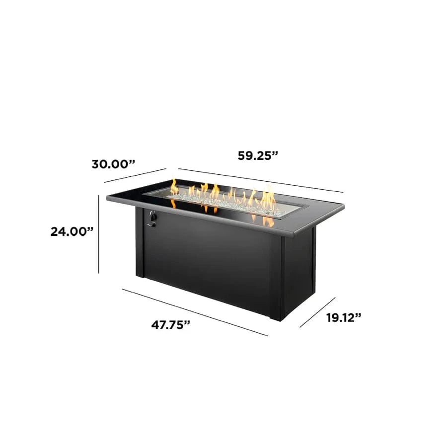 The Outdoor Greatroom Company Fire Table Outdoor Greatroom - Monte Carlo Linear Gas Fire Pit Table - 60"