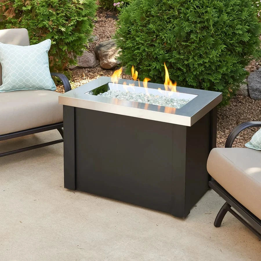 The Outdoor Greatroom Company Fire Table Outdoor Greatroom - Providence Rectangular Gas Fire Pit Table - 32"