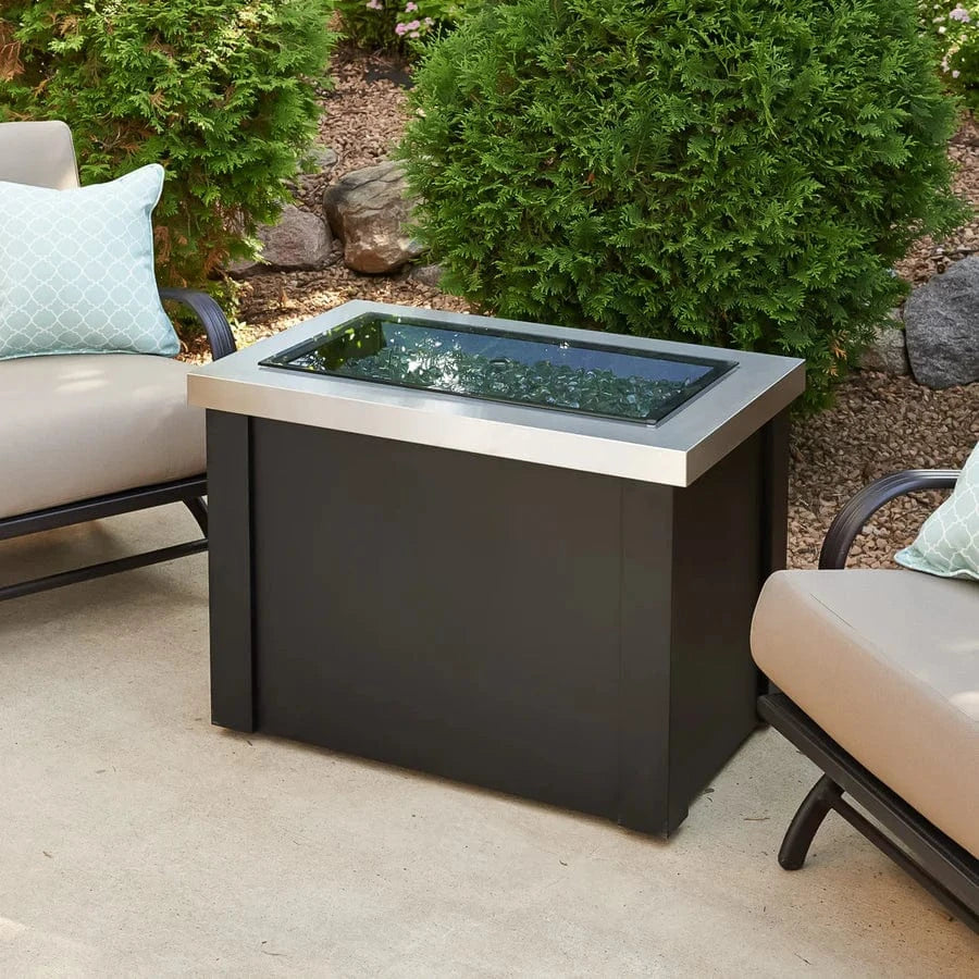 The Outdoor Greatroom Company Fire Table Outdoor Greatroom - Providence Rectangular Gas Fire Pit Table - 32"