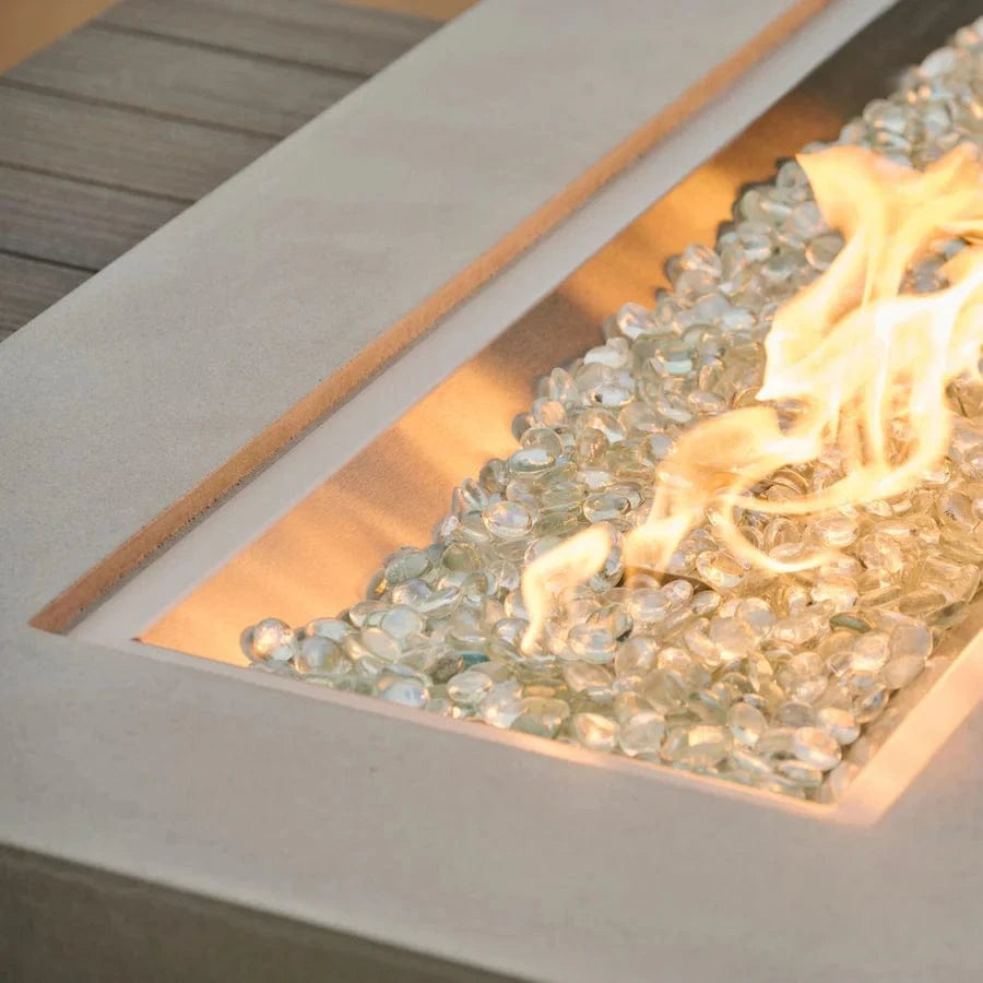 The Outdoor Greatroom Company Fire Table Outdoor Greatroom - Uptown Coastal Grey Linear Gas Fire Pit Table - 63"