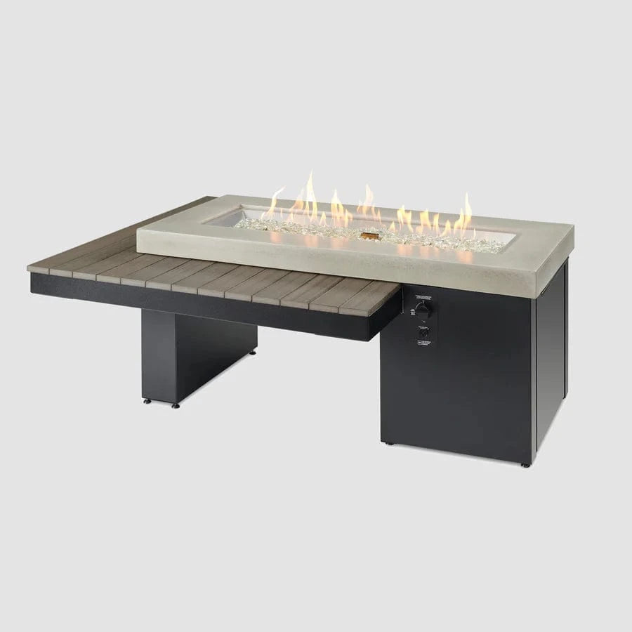 The Outdoor Greatroom Company Fire Table Outdoor Greatroom - Uptown Coastal Grey Linear Gas Fire Pit Table - 63"
