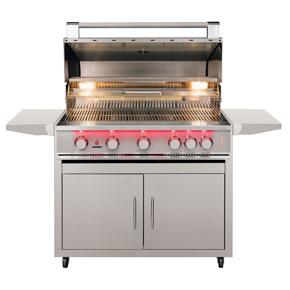 TrueFlame Liquid Propane TrueFlame Grill - 40" 5 Burner Freestanding Grill - Liquid Propane