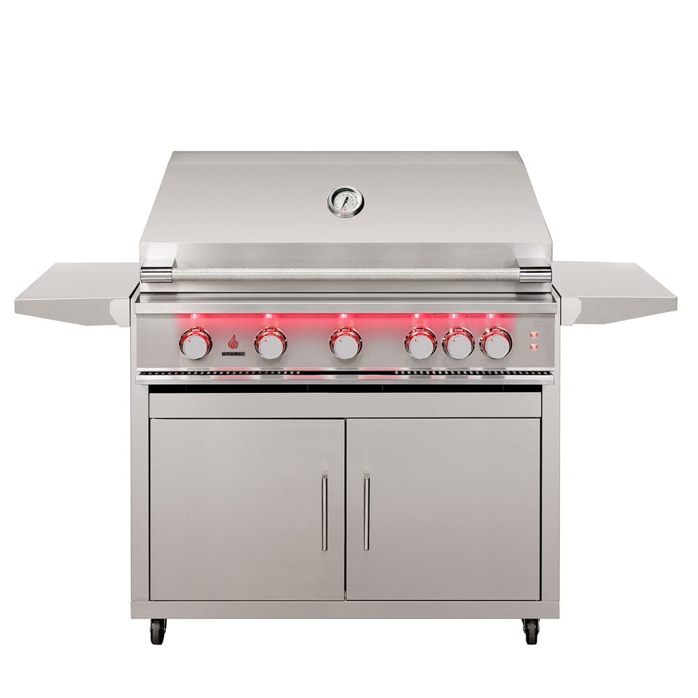 TrueFlame Liquid Propane TrueFlame Grill - 40" 5 Burner Freestanding Grill - Liquid Propane