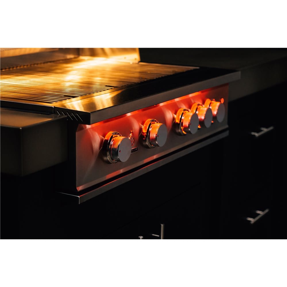 TrueFlame Liquid Propane TrueFlame Grill - Built-In 40" 5 Burner Gas Grill - Liquid Propane