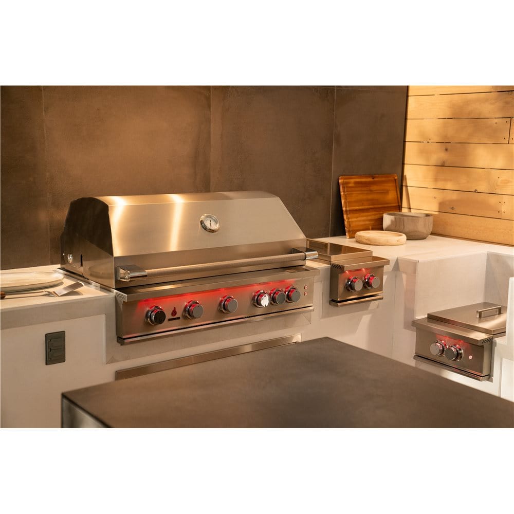 TrueFlame Liquid Propane TrueFlame Grill - Built-In 40" 5 Burner Gas Grill - Liquid Propane