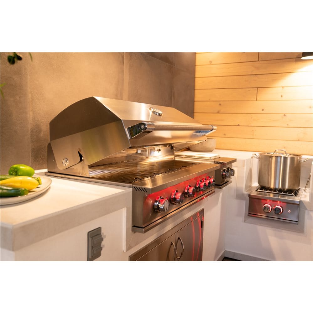 TrueFlame Liquid Propane TrueFlame Grill - Built-In 40" 5 Burner Gas Grill - Liquid Propane