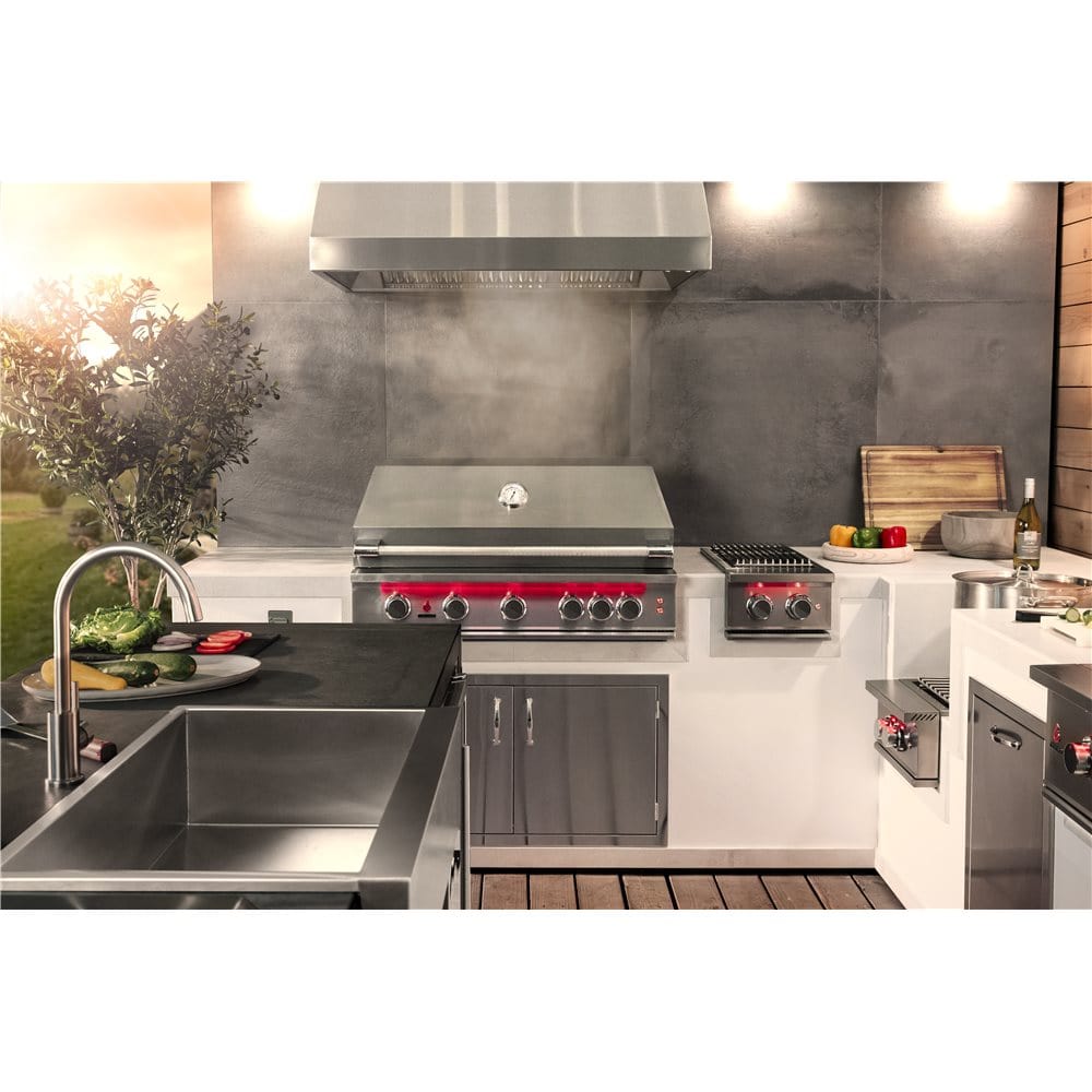 TrueFlame Liquid Propane TrueFlame Grill - Built-In 40" 5 Burner Gas Grill - Liquid Propane