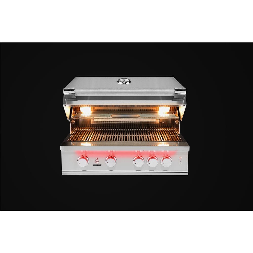 TrueFlame Liquid Propane TrueFlame Grill - Built-In 40" 5 Burner Gas Grill - Liquid Propane