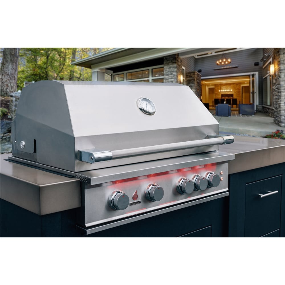 TrueFlame Liquid Propane TrueFlame Grill - Built-In 40" 5 Burner Gas Grill - Liquid Propane