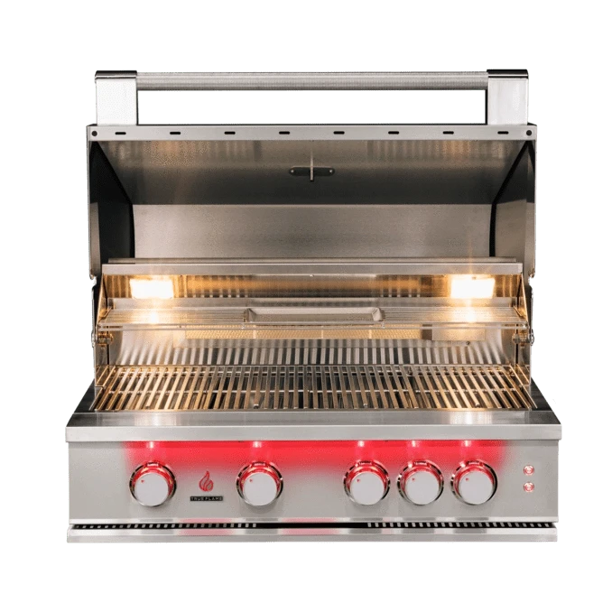 TrueFlame Natural Gas Grill TrueFlame Grill - Built-In 32" 4 Burner Gas Grill - Liquid Propane