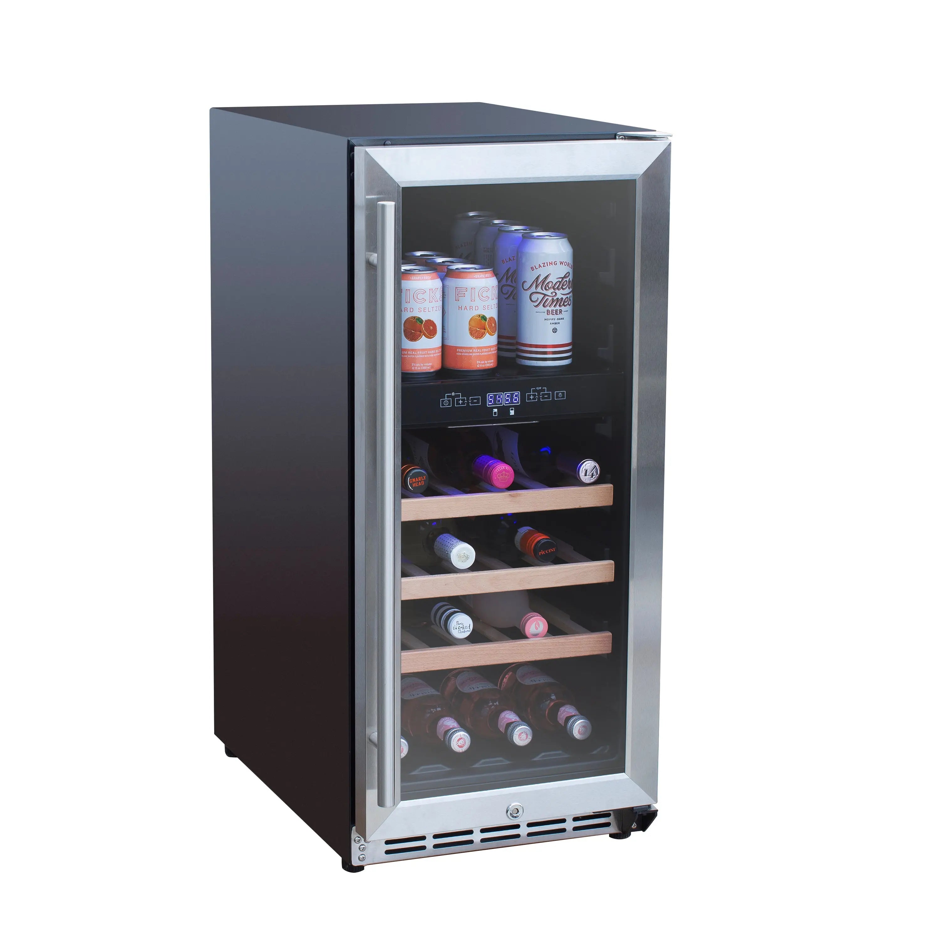 American Made Grills - 15" Outdoor Rated Dual Zone Wine Cooler