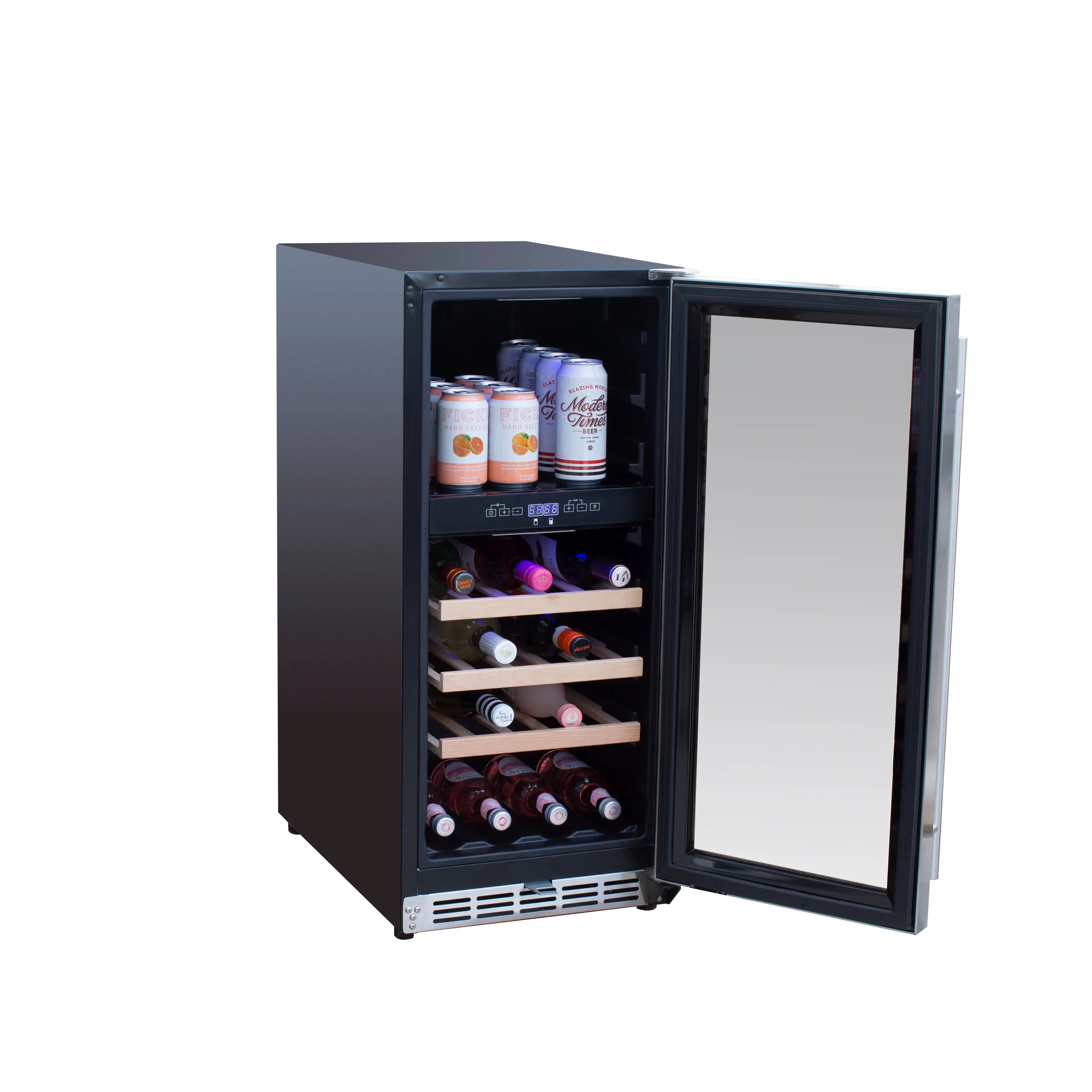 American Made Grills - 15" Outdoor Rated Dual Zone Wine Cooler