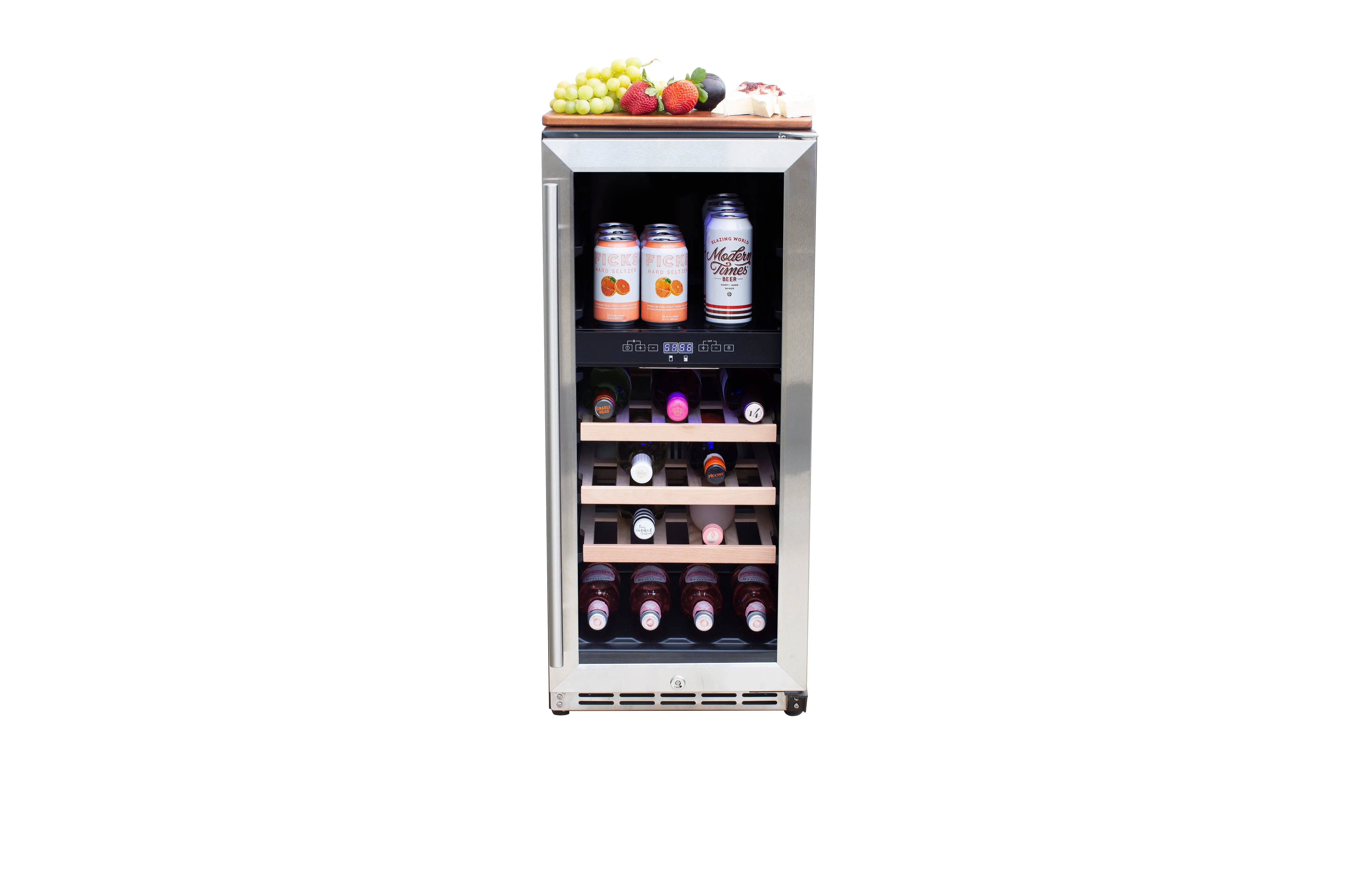 American Made Grills - 15" Outdoor Rated Dual Zone Wine Cooler