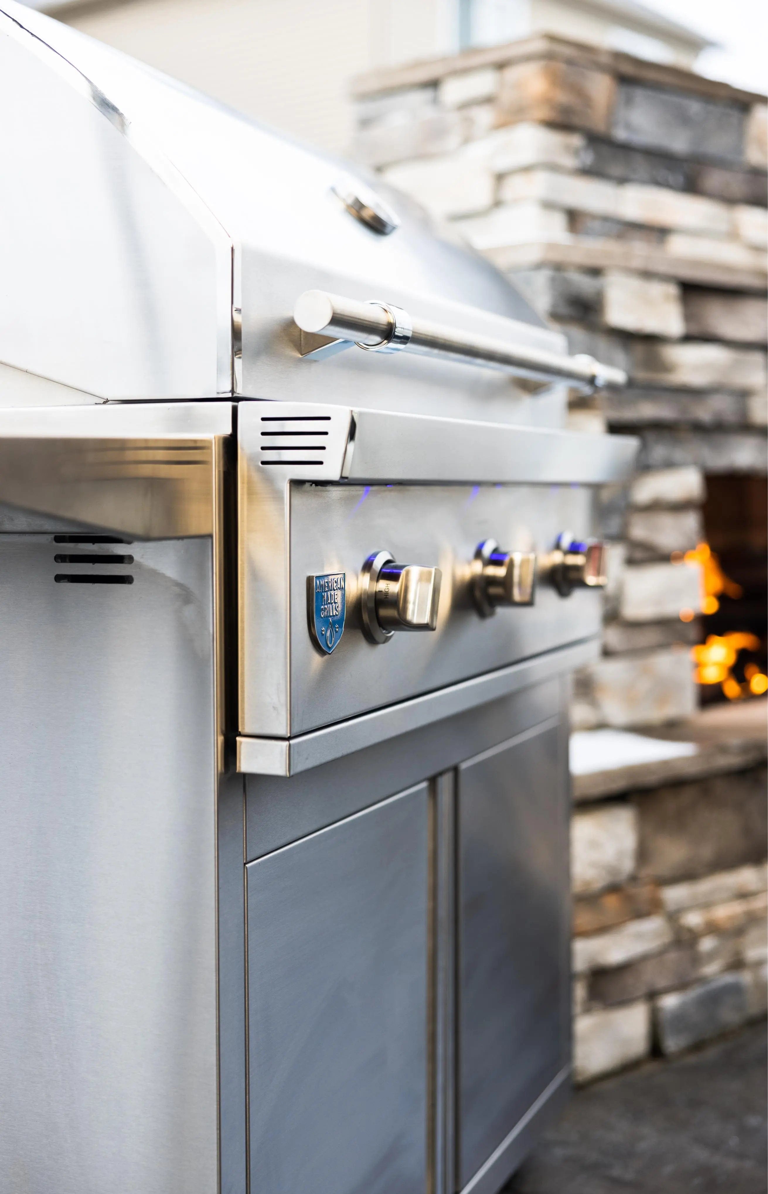 American Made Grills Natural Gas Grill American Made Grills Atlas 36 Inch Freestanding Outdoor Grill - Natural Gas