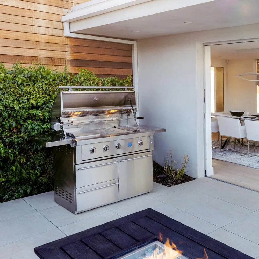 American Made Grills Natural Gas Grill American Made Grills Estate 42-Inch Freestanding Outdoor Grill- Natural Gas
